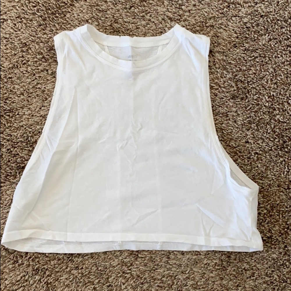 Aerie white crop top